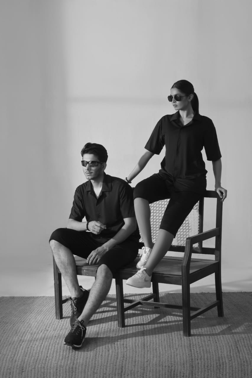🖤 Full Black Summer Activewear Set – UltraLite Collection by Strexwear