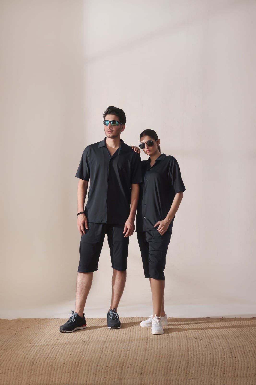 🖤 Full Black Summer Activewear Set – UltraLite Collection by Strexwear
