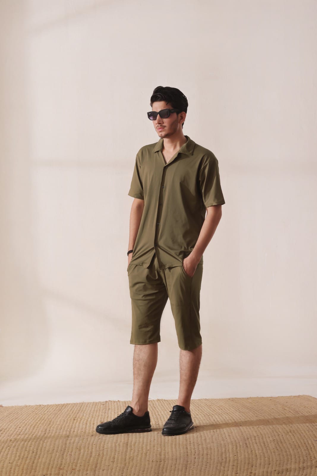 🫒 Olive Green Performance Shirt – UltraLite Series