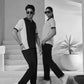 ⚪ White & Black Contrast Activewear Set – UltraLite Collection by Strexwear